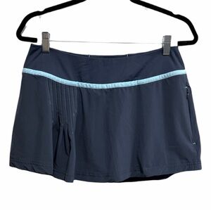 Title Nine Blue Athletic Skort Size S Tennis Golf Zip Pocket